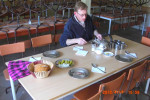 Wij krijgen hetzelfde te eten. Niet verkeerd!